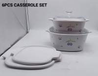 corningware 6 pcs พร้อมฝาพลาสติก