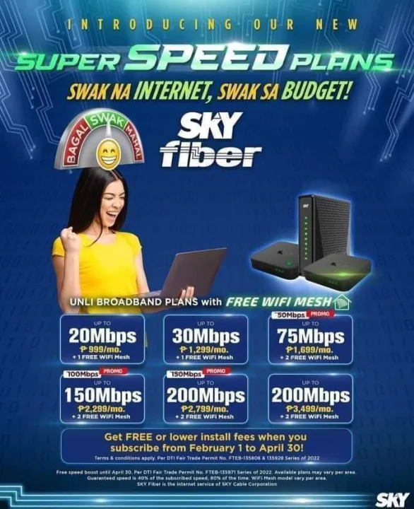 SKY Fiber Unlimited: Las Pinas, Paranaque and Pasay Branch | Lazada PH