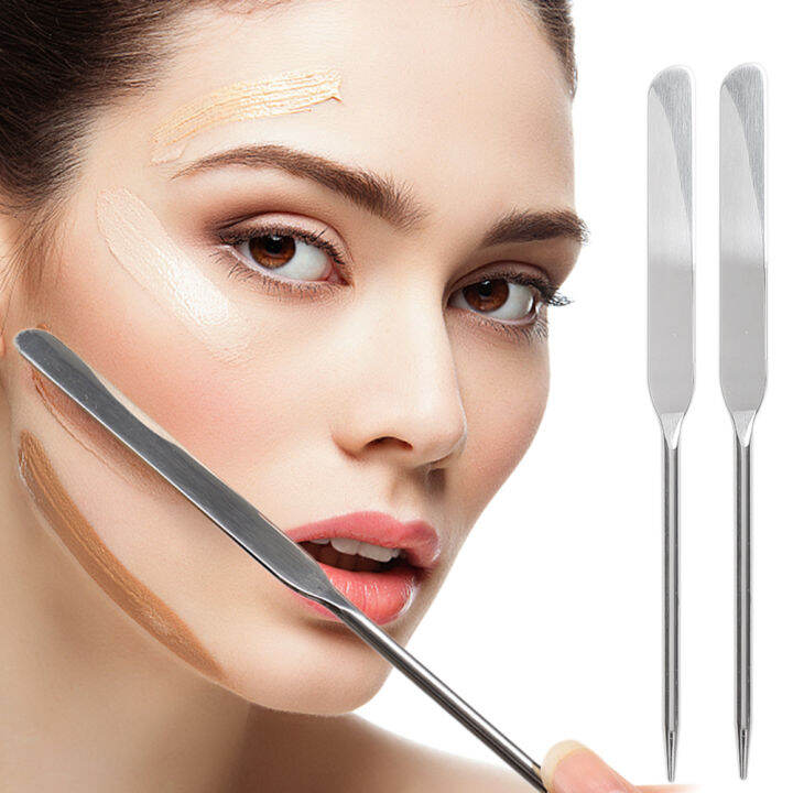 Stainless Steel Liquid Foundation Color Mixing Stick Portable Mixed Tone Makeup Stick Polishing