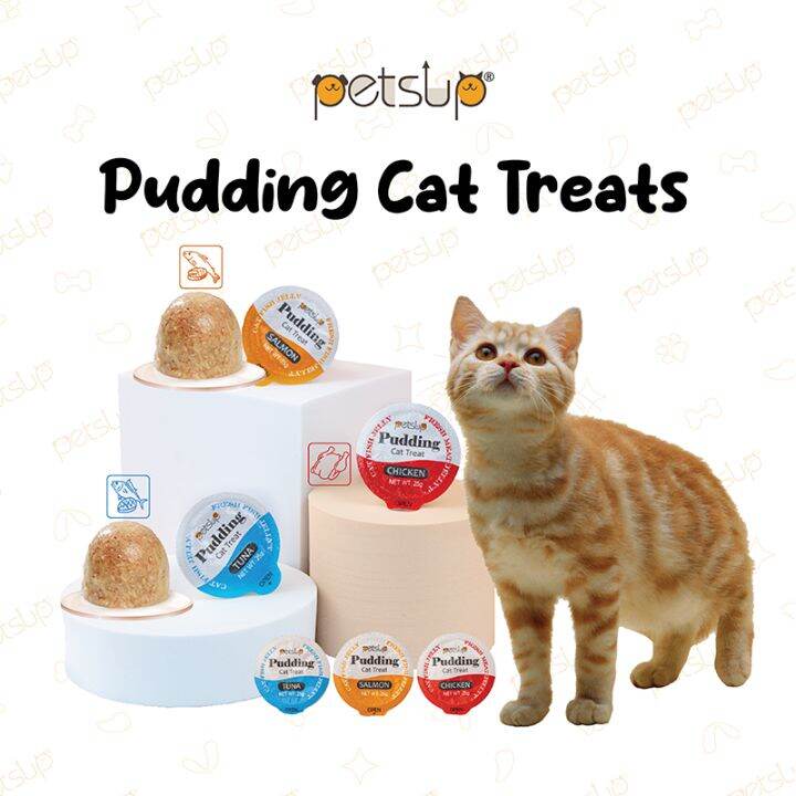 Petsup Cat Treat Cat Meat Wet Food Pudding 25g Pet Snack 5pcs Per Pack