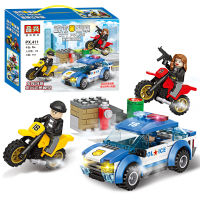 ProudNada Toys ตัวต่อ เลโก้ ตำรวจ โจร JDLT CITY POLICE POLICE TRUCK CHASE 161 PCS 9533