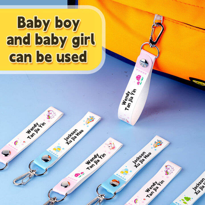 WEPHOTO Customizable name labels for kids Personalized Name Tag Kids