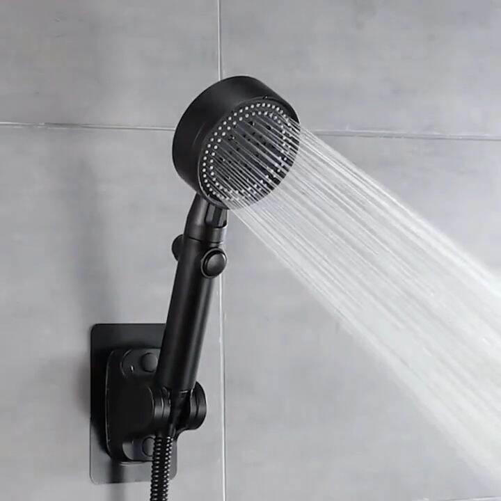 3 in 1 Black Shower Head Set for Bathroom Fall Resistant High Pressure ...