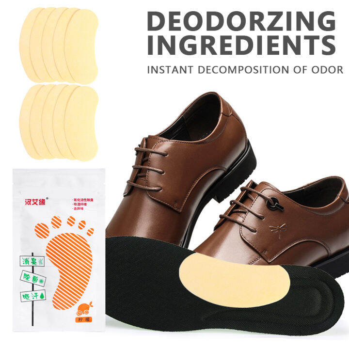 10pcs Shoes Odor Remover Deodorant Patch Lemon Athlete's Foot Soothing
