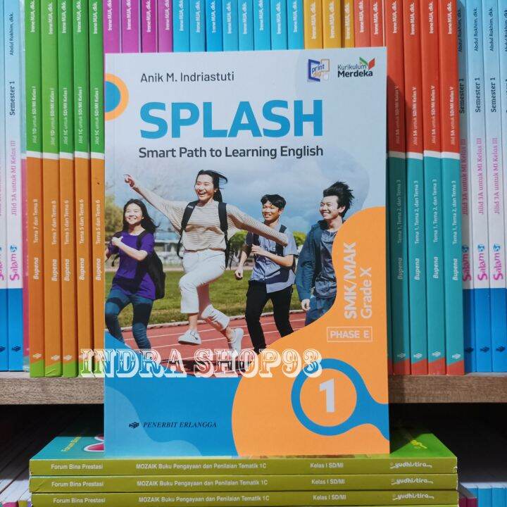 Buku Splash English Kelas 1/X 10 SMK Kurikulum Merdeka Erlangga