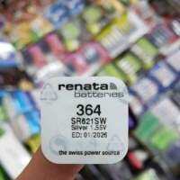 ถ่านกระดุม Renata 364, SR621SW 1.55V จำนวน1ก้อน ของใหม่ ของแท้