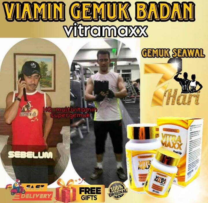 VITAMIN GEMUK vitamin weight gain vitamin super gemuk LULUS KKM Lazada
