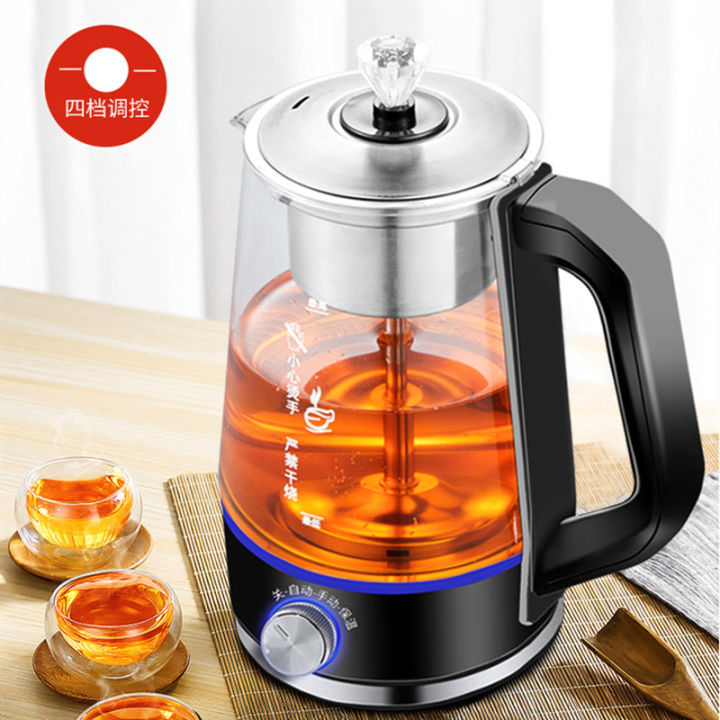 Electric kettle coffee maker tea maker black pu 'er Glass electric kettle  steam teapot automatic -type