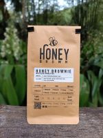 HONEY BROWN  กาแฟคั่ว HONEY BROWNIE (BRAZIL BLEND) กาแฟอราบิก้า 100%