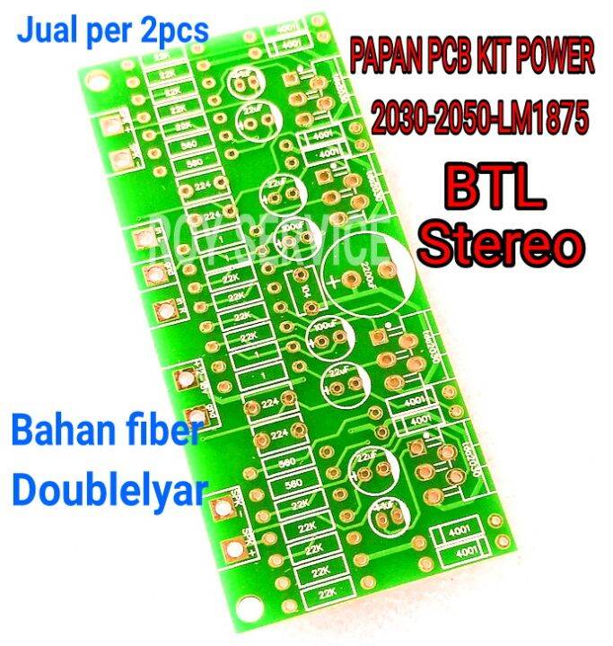 PCB Tda 2030 BTL Jual Per 2 Pcs / PCB Tda2030 Tda2050 Lm1875 PCB Audio ...