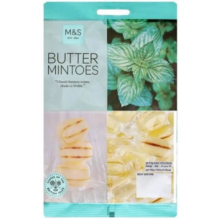 Marks&Spencers butter mintoes mint candy ลูกอมรสเปปเปอร์มิ้นต์ Lazada
