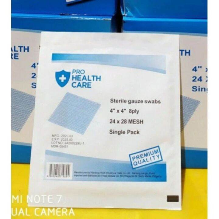 Gauze pad sterile 4x4 50pcs Lazada PH