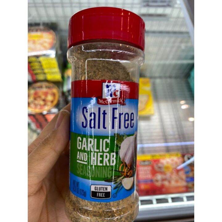 McCormick Garlic Pepper Salt Free 123 G. เครื่องปรุงรสกระเทียมและ