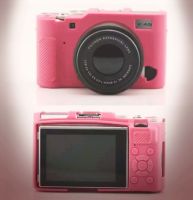 Body Cover Case Skin for X-A5 XA5 Soft Rubber Silicone Camera Bag for XA5 X-A5 (ROSE)(0562)