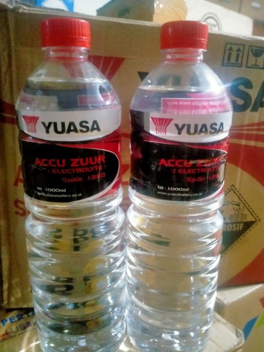 Air Aki Merah Yuasa Air Accu Zuur Yuasa 1 Liter Lazada Indonesia 7376