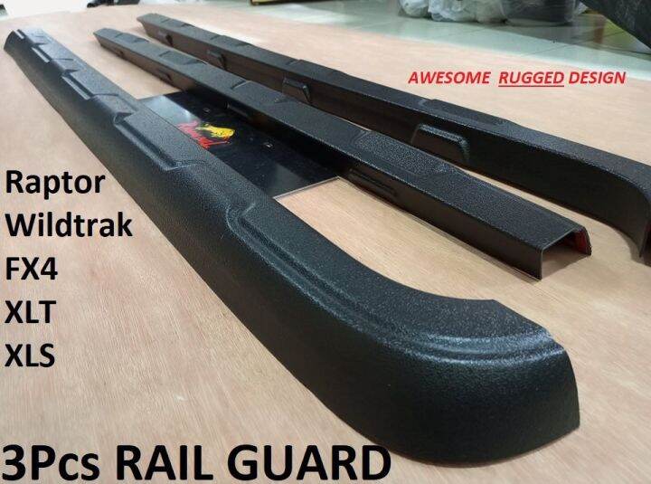 2012 - 2022 Ford Raptor, Rangers Wildtrak, FX4, XLT, XLS - Rail Guard ...