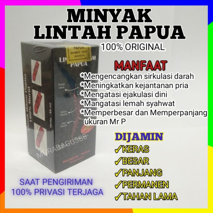 Minyak Lintah Papua Pembesar Dan Menambah Ukuran Mr P Original 100