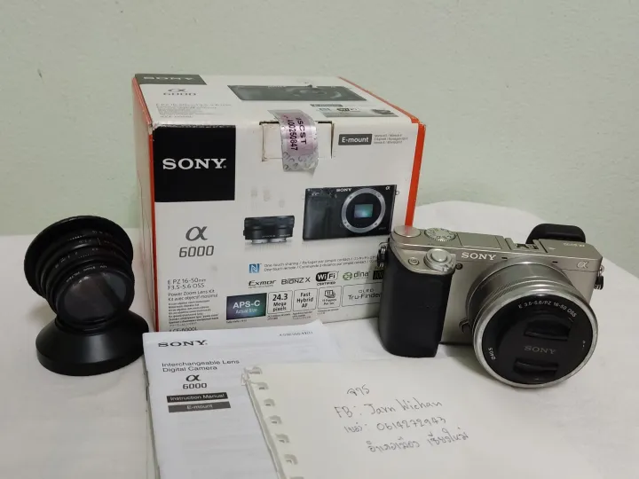 Sony a6000 oss kit35mm+memory 128g แท้ Lazada.co.th
