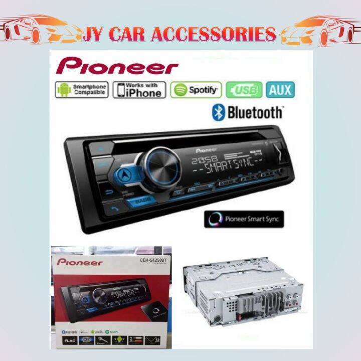 Pioneer DEH-S4250BT Single-Din Dual Bluetooth Flac CD/USB Shortwave ...