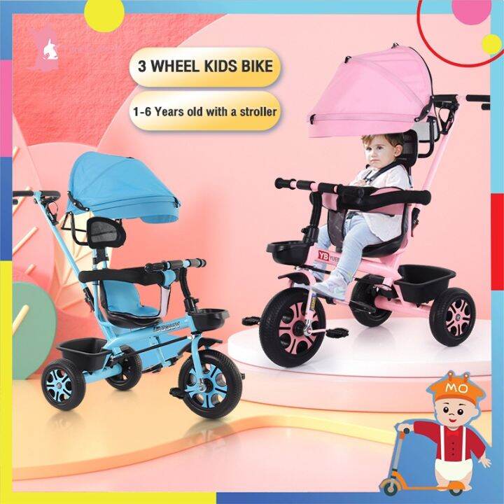 Bike For Kids 3 In1 Baby 3 Wheels Trolley Bike Baby Stroller Bike