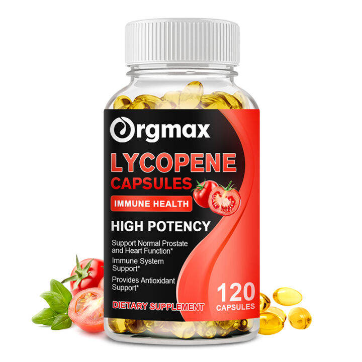 Lycopene Capsules 20mg Prostate and Heart Health Support Supplement