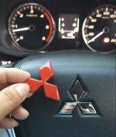 โลโก้ MITSUBISHI สีแดง แบบครอบพวงมาลัย ขนาด 4.7x4cm ใช้ได้กับรถมิตซูทุกรุ่น ตั้งแต่ปี 2015 ขึ้นไป