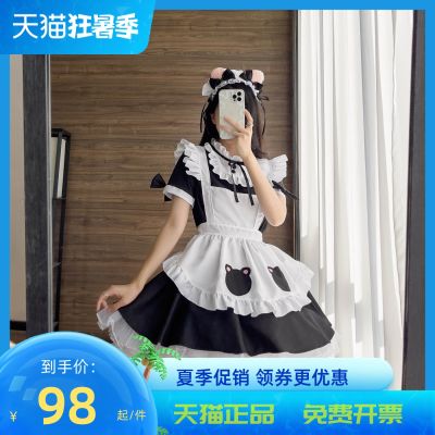 [Taobao]คอสเพลย์แม่บ้านร้านอาหารสีดำและสีขาวแม่บ้าน  ชุดแสดงอะนิเมะ  ชุดแมว Lolita น่ารัก