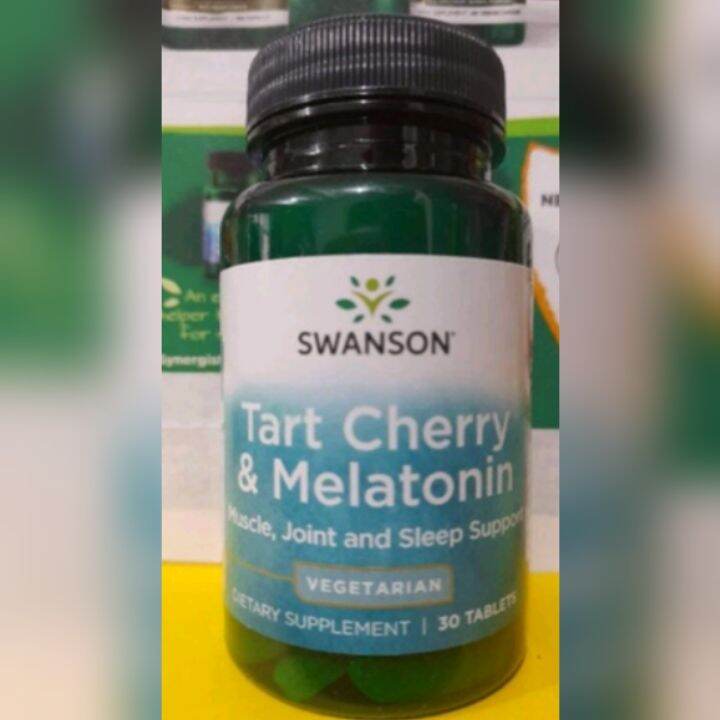 Tart Cherry 500mg with Melatonin 3mg 30 tablets Swanson Lazada PH
