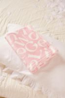 ?New+พร้อมส่ง?ผ้าห่มแบรน GLW รุ่น  GLW ALPHABETIC BLANKET : PINK ผ้านิ่ม สัมผัสนุ่ม??ใช้งานได้หลากหลาย เพื่อลูกน้อย