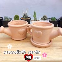 ??กระถางเซรามิคฝักบัวน่ารักๆ กระถางปลูกแคคตัส ไม้อวบน้ำสวยๆ ??29 บาท