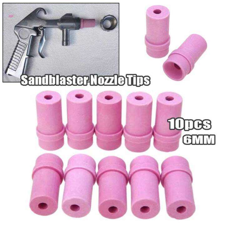 10Pcs/set Ceramic Sandblast Nozzle Air Sandblaster Tips (6mm) Lazada PH