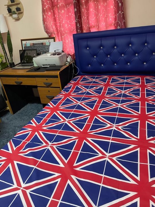 ที่นอนปิคนิค-ลายธงอังกฤษ-ขนาด3ฟุต-3-5ฟุต-และ5ฟุต-ถอดปลอกซักได้
