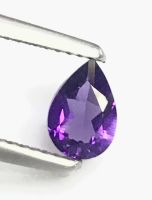 Promotion? พลอยอเมทิสต์แท้ ทรงลูกแพร์ ขนาด 7x5 มม. 7x5 mm pear shape real amethyst gemstone