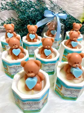 Little Bear Baby Shower Favors, Teddy Bear Soy Candles