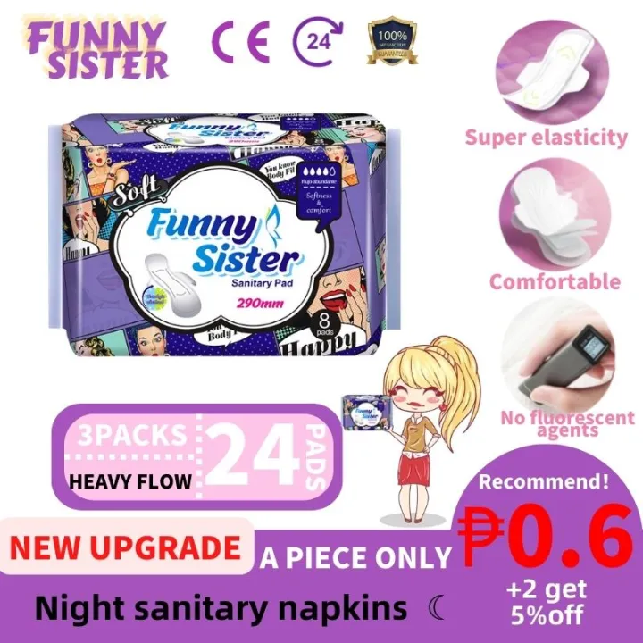Sanitary Napkins Heavy Flow Sanitary Napkins for Women 290mm 8pads x