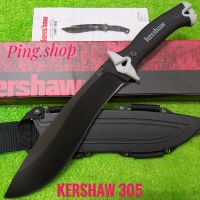 มีด มีดพก มีดเดินป่า มีดพกใบตาย มีดพกเดินป่า Kershaw 305 ใบดำด้ามยางสวยๆคมๆ น้ำหนักดี พร้อมปลกไฟเบอร์ สินค้าคุณภาพเน้นใช้งาน น่าสะสม พกพาเดินป่า 40cm