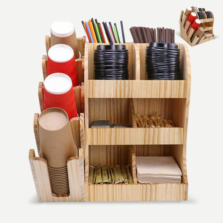 Milk Tea Cup Holder Coffee Shop Disposable Paper Cup Holder Bar Counter