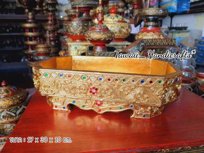 Tawaii Handicrafts : ถาด ถาดไม้ ถาดไม้ปิดทอง กี๋ กี๋ ถาดกี๋