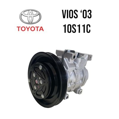 คอมแอร์ คอมเพรสเซอร์รถยนต์ Toyota Vios 03 10S11C