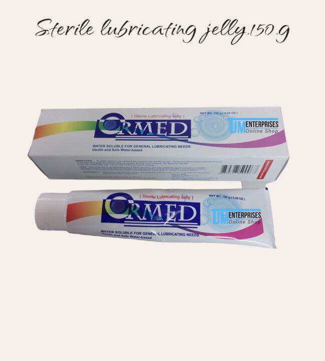 Sterile lubricating jelly ormed.150g. Lazada PH