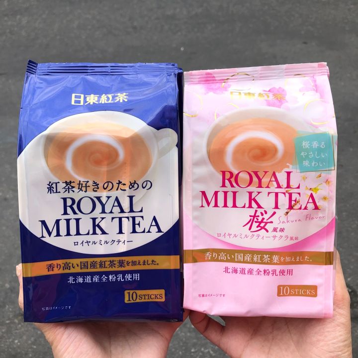 nitto-royal-milk-tea-ชานมญี่ปุ่นสูตรดั้งเดิม-ซากุระ-มัทฉะ-พีช-สตรอว์เบอร์รี่