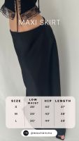 Maxi skirt(สีขาวมีซับใน)