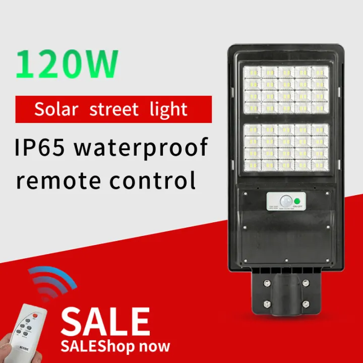 【Selling】 COD 120W Solar LED Street Light Integrated Solar Light+Remote