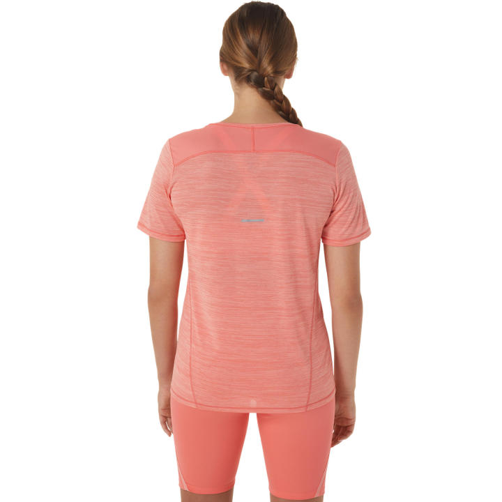 asics-race-v-neck-ss-top-women-running-เสื้อ-ผู้หญิง-เสื้อคอกลม-ของแท้-papaya-guava
