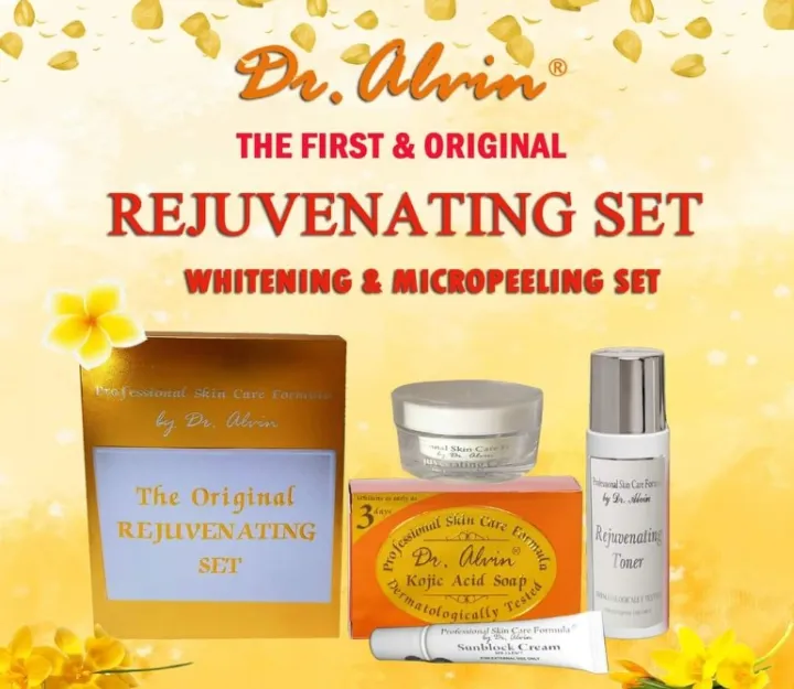 Original Dr alvin Rejuvenating set Whitening and micropeeling set