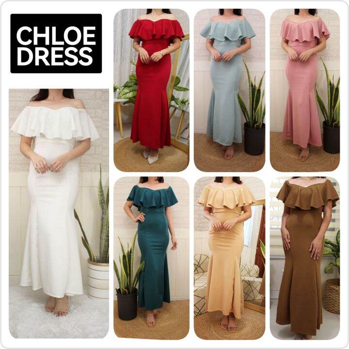 LONG FORMAL DRESS ENTOURAGE CHLOE DESIGN | Lazada PH