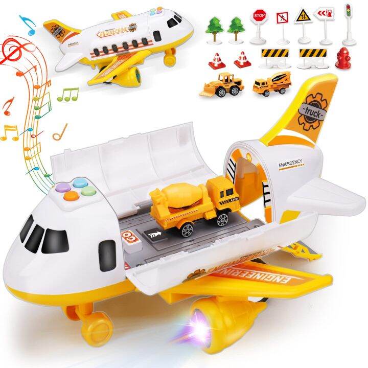 Aircraft Toys Mini Construction Car Helicopter Boy Toys Toddler