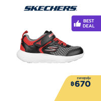 Skechers สเก็ตเชอร์ส รองเท้าเด็กผู้ชาย รองเท้าผ้าใบ Boys Dyna-Lite Shoes - 407238N-BKRD