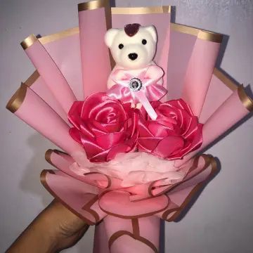 Shop Flower Bouquet With Teddy Bear online