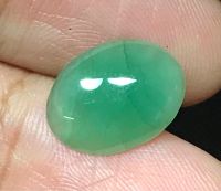 พลอยหยกเขียวธรรมชาติ 2.72cts 12.2x9x2mm 2.72cts natural green jade gemstone 12.2x9x2mm